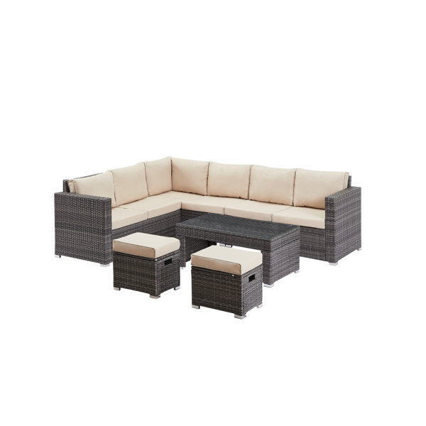 Latitude Run® Dorne Outdoor Patio Sectional Wayfair